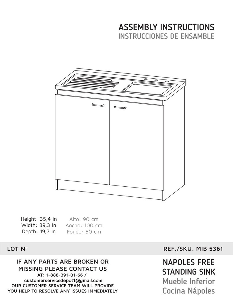 TUHOME Furniture MIB 5361 Assembly instructions