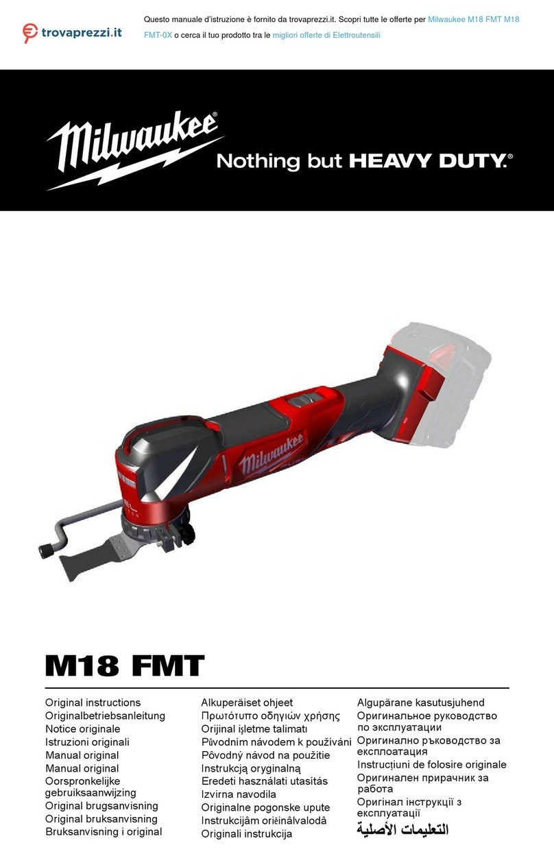 Milwaukee HEAVY DUTY M18 FMT-0X Original instructions