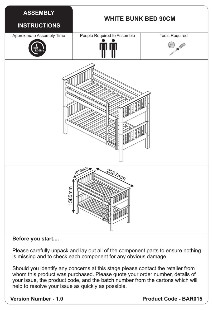 Julian Bowen Limited BAR015 Assembly instructions