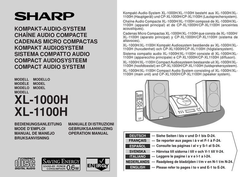 Sharp XL-1100H User manual
