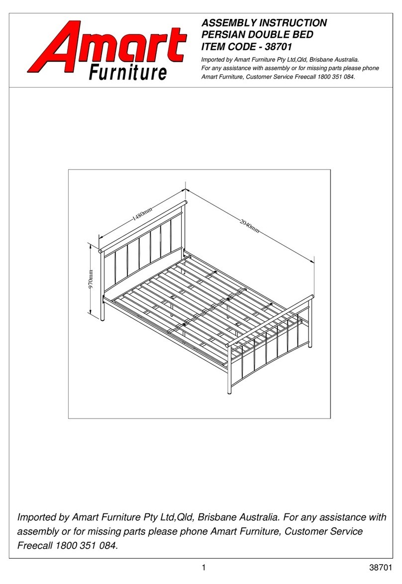 Amart Furniture PERSIAN 38701 Assembly instruction