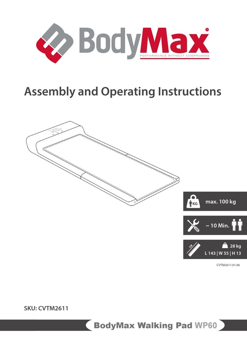 BODYMAX Walking Pad WP60 Assembly and operating instructions
