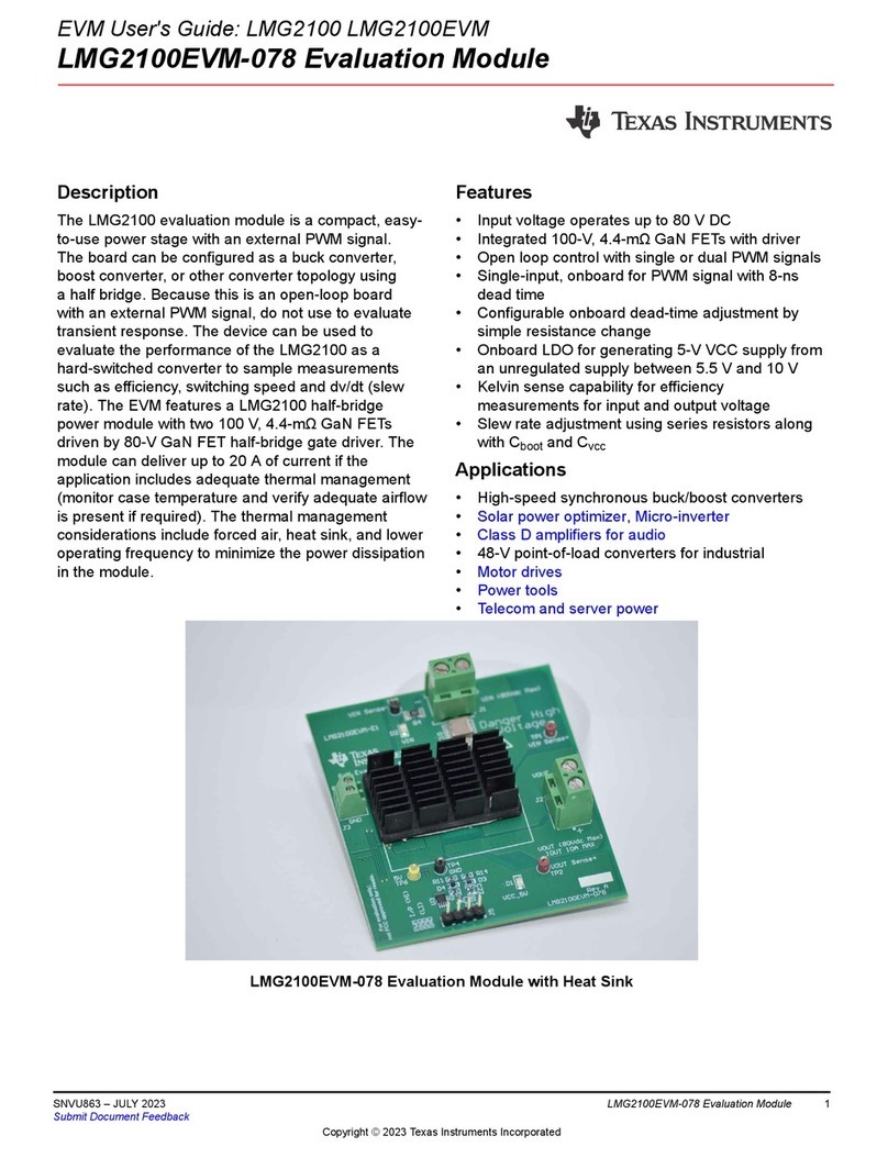 Texas Instruments LMG2100 User manual