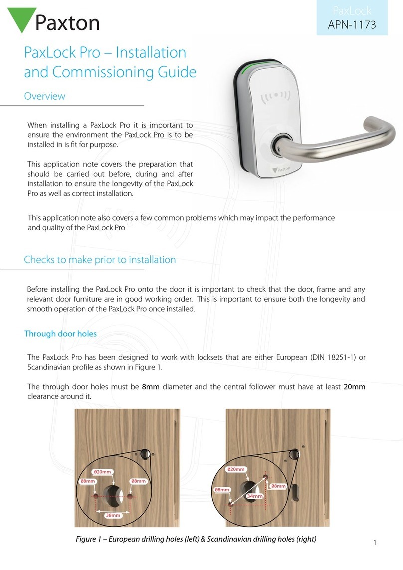 Paxton APN-1173 Installation and commissioning guide Paxton APN-1173 Installation and commissioning guide