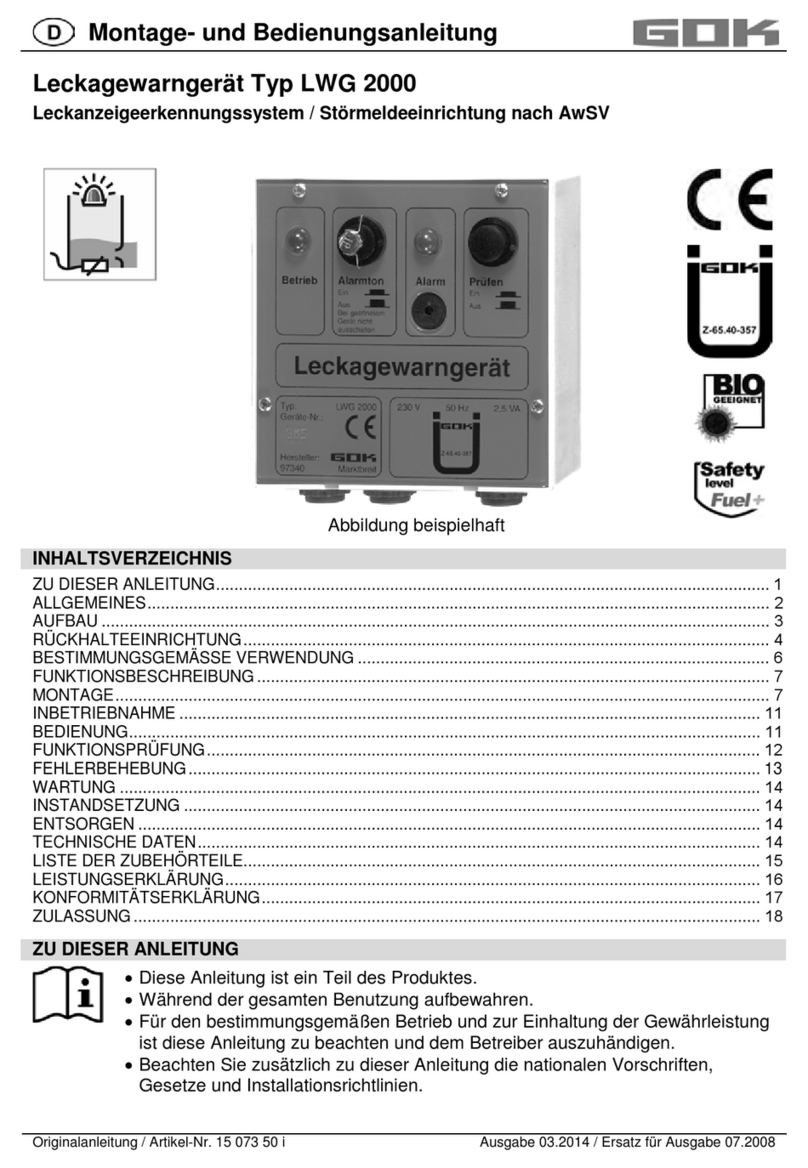 GOK LWG 2000 Assembly and operating instructions