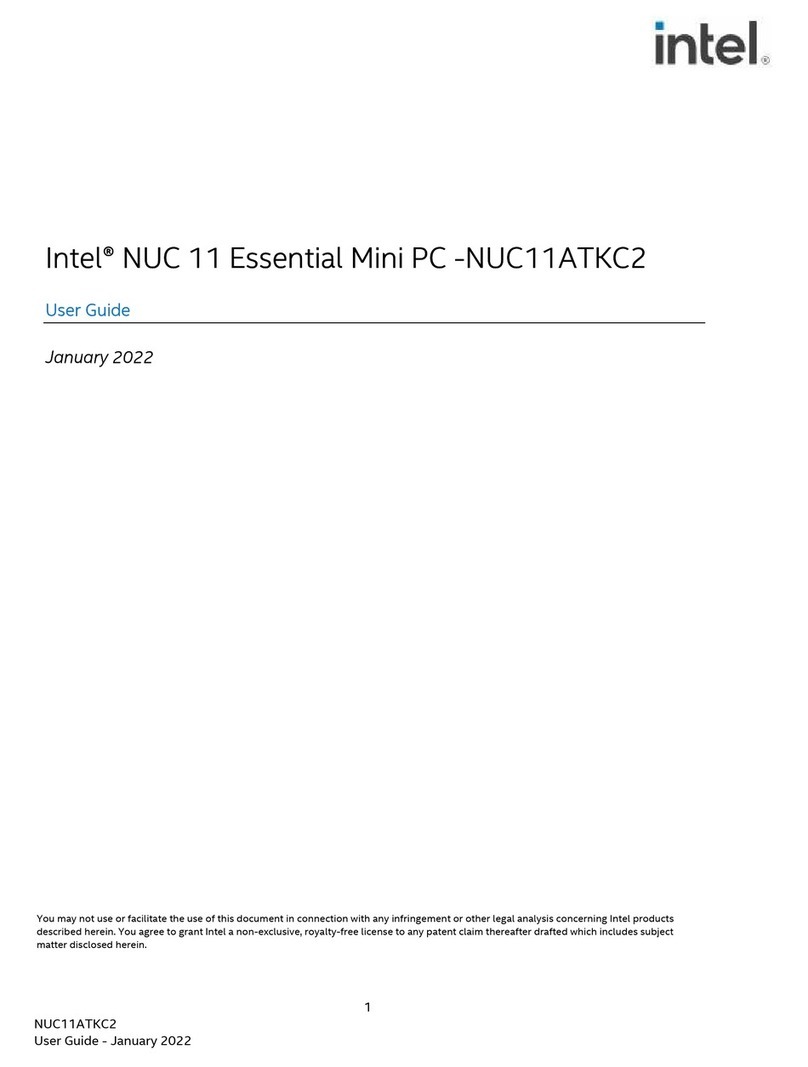 Intel NUC 11 Performance User manual Intel NUC 11 Performance User manual