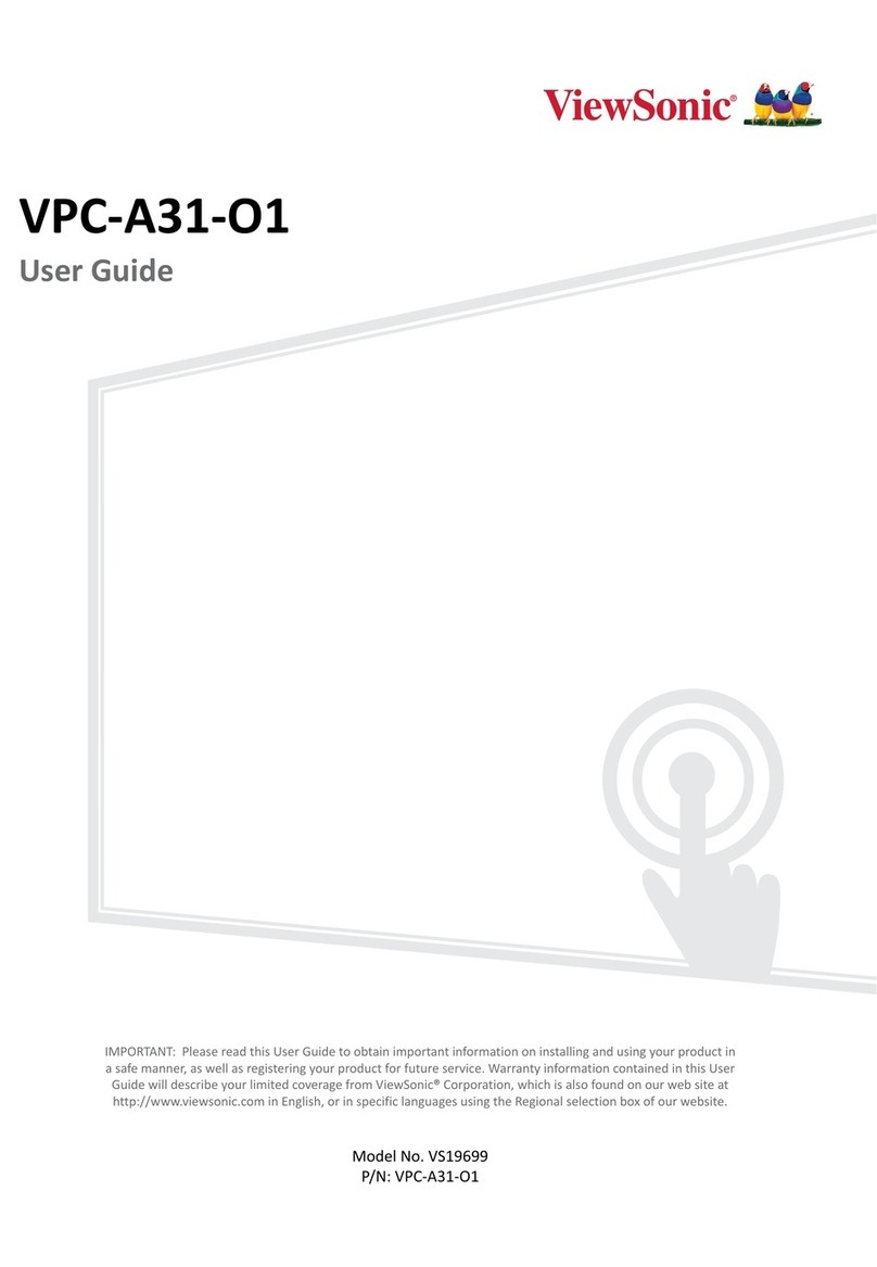 ViewSonic VPC-A31-O1 User manual