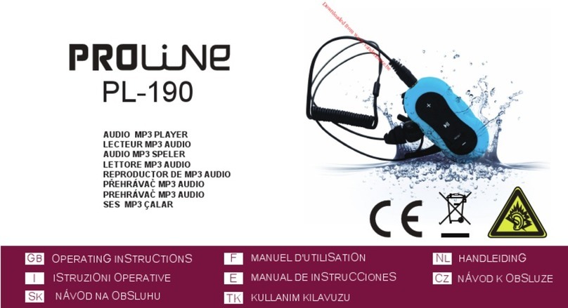Proline PL-190 operating instructions