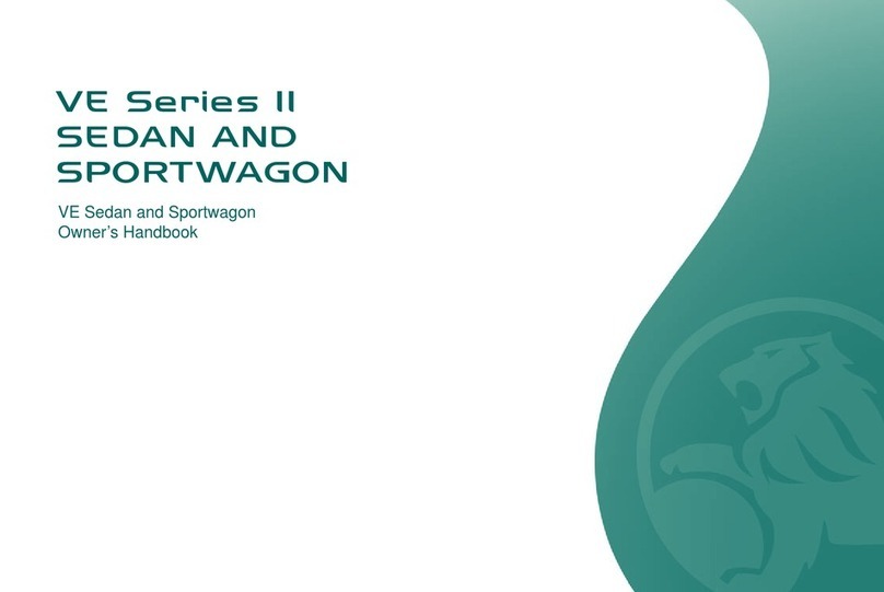 HOLDEN VE II Series 2011 Owner's handbook