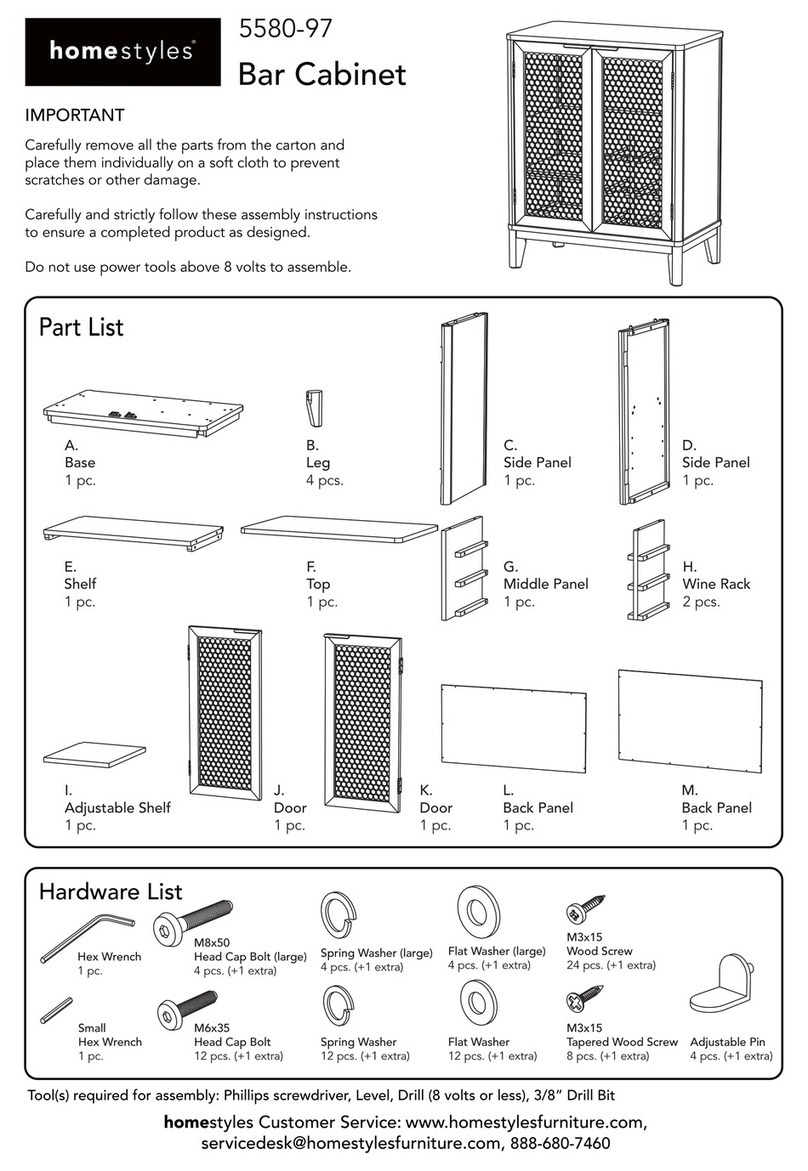 Home Styles 5580-97 manual Home Styles 5580-97 manual