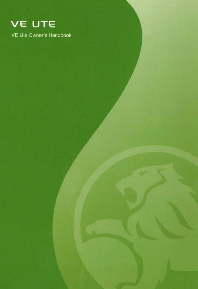 HOLDEN VE UTE 2007 User guide
