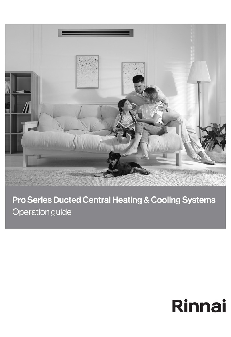 Rinnai Pro Series Operation guide