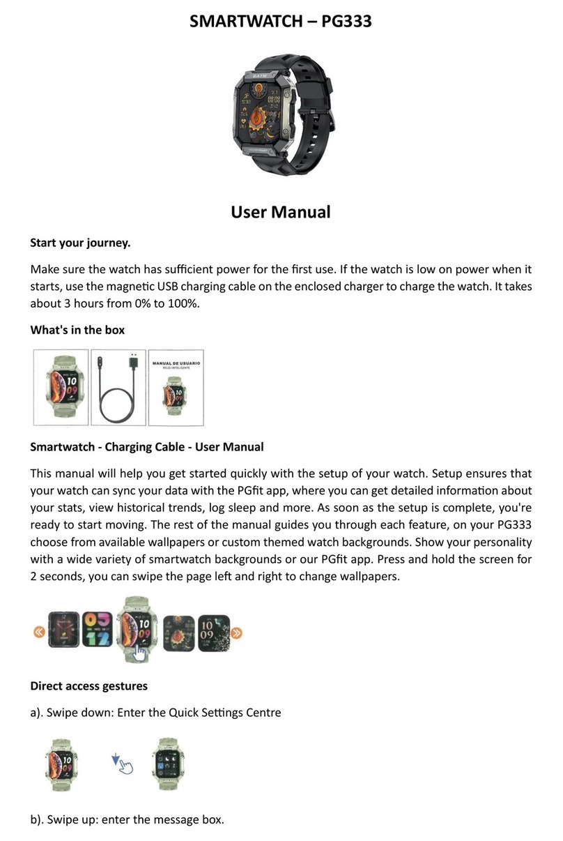 tekkiwear PG333 user manual