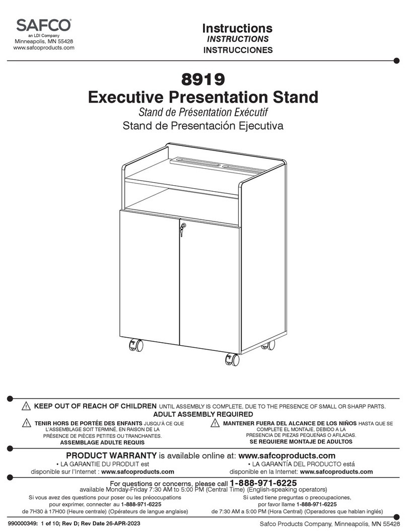LDI SAFCO 8919 User manual