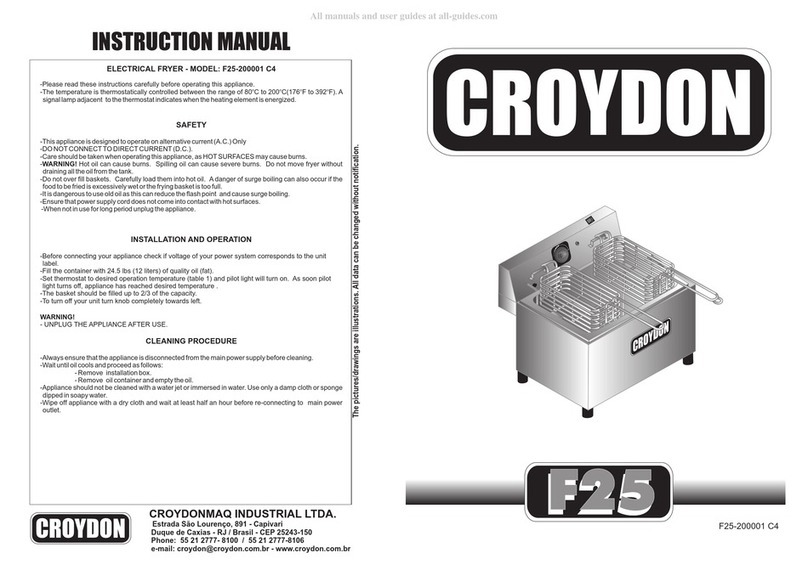 croydon F25 instruction manual