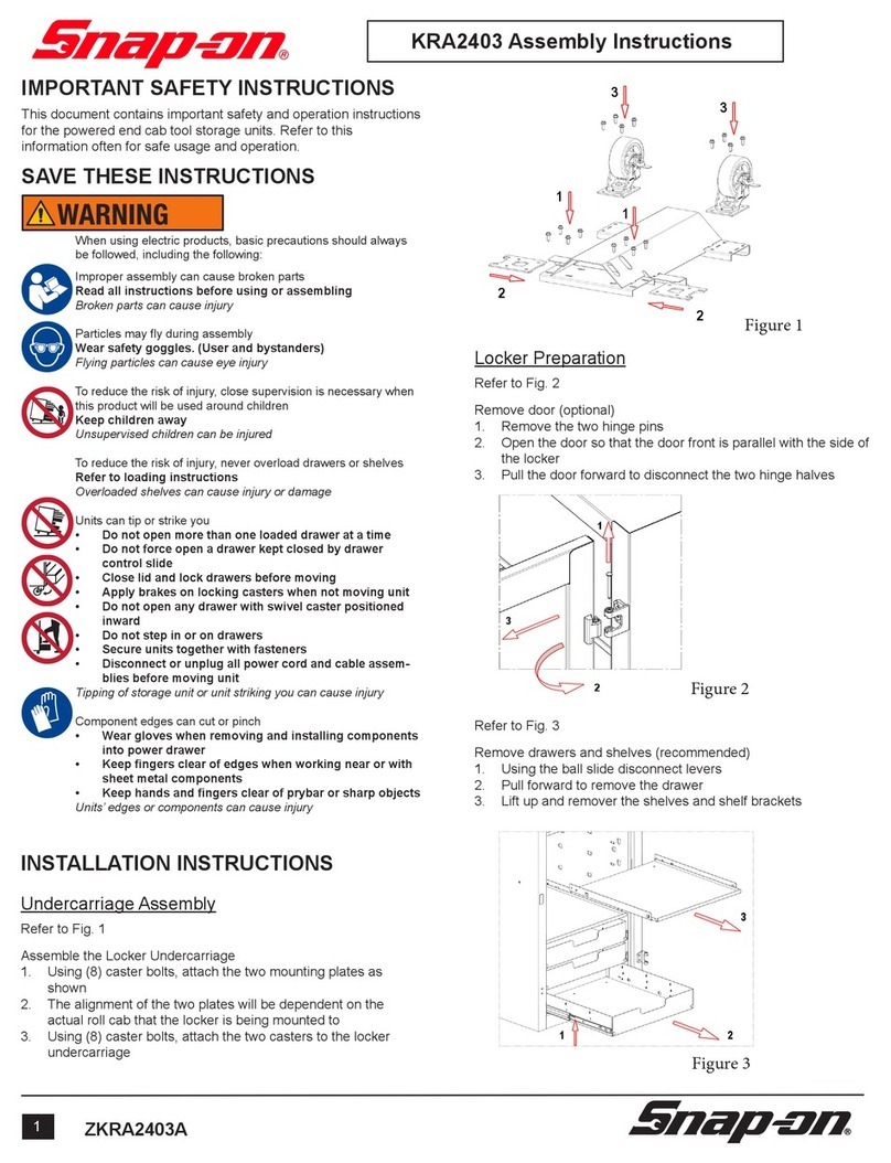 Snap-On KRA2403 Assembly instructions