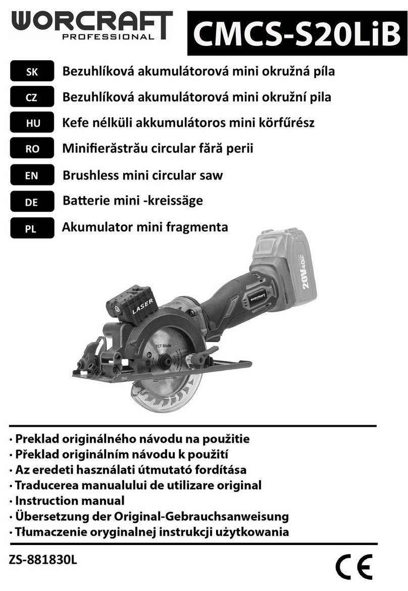 Worcraft CMCS-S20LiB User manual
