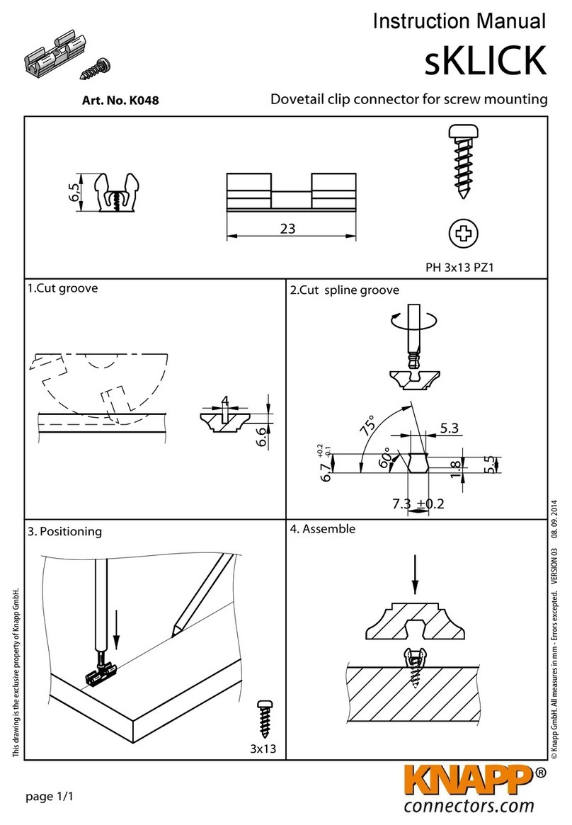 knapp sKLICK instruction manual