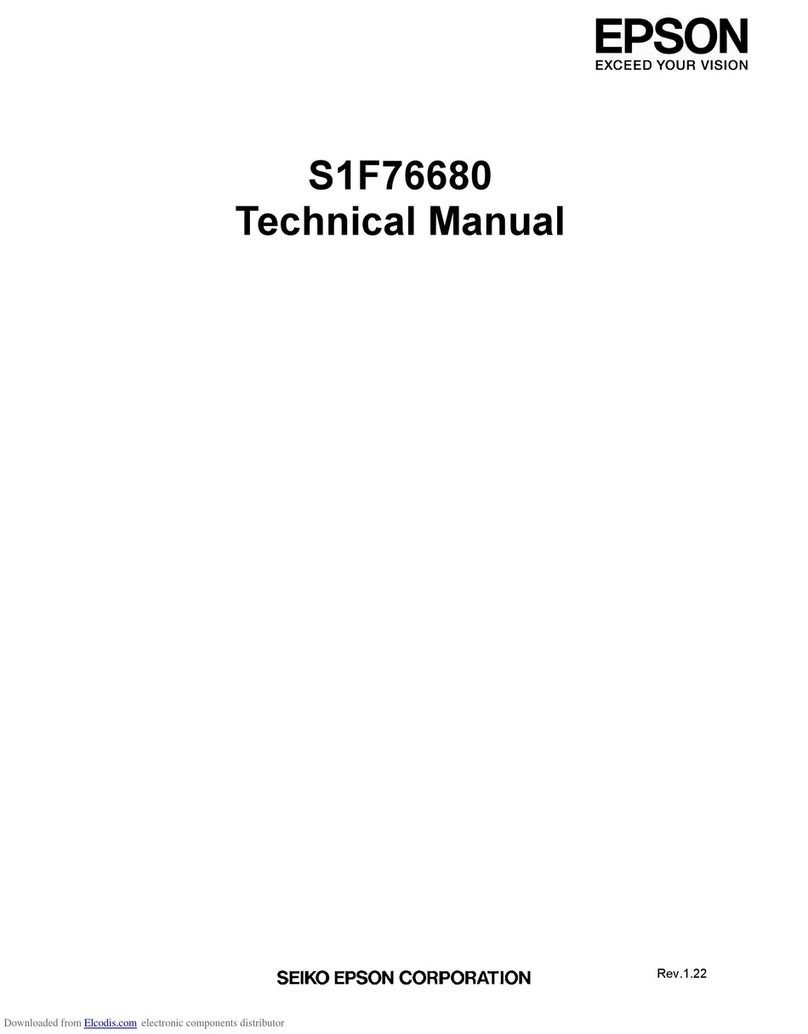 Epson S1F76680 Technical manual Epson S1F76680 Technical manual