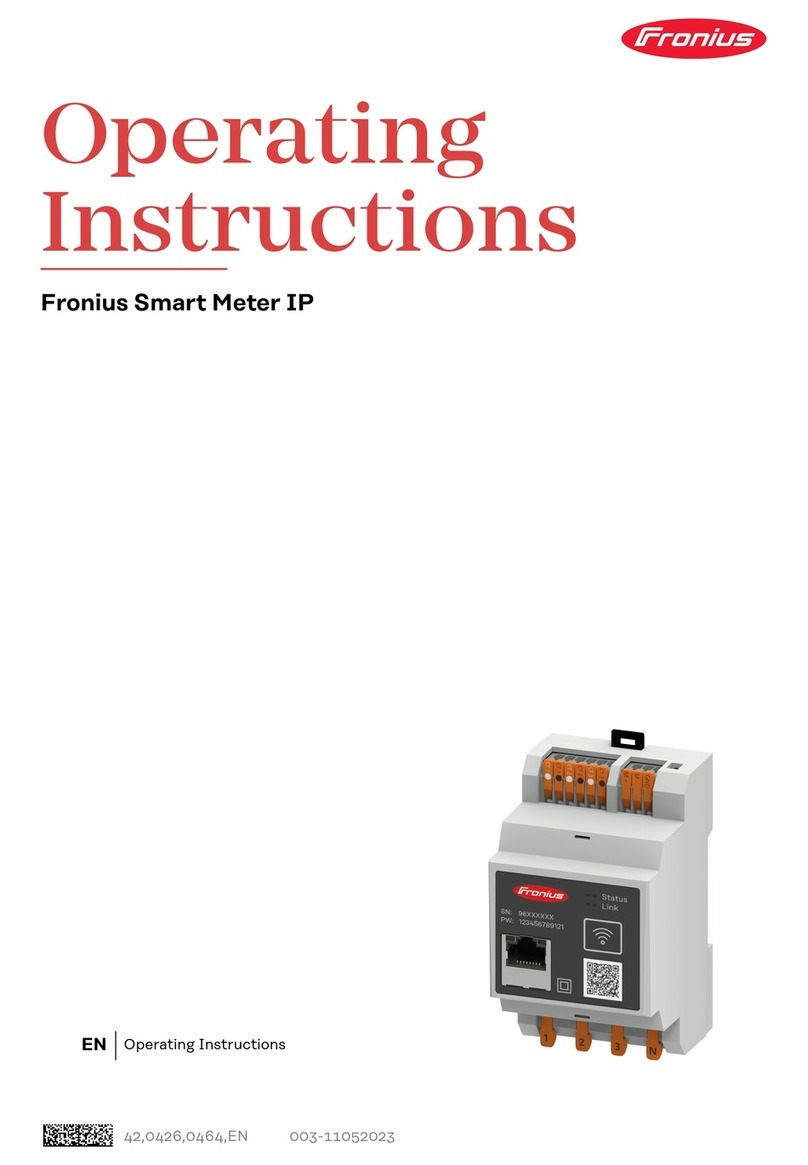 FRO­NIUS Smart Meter IP User manual