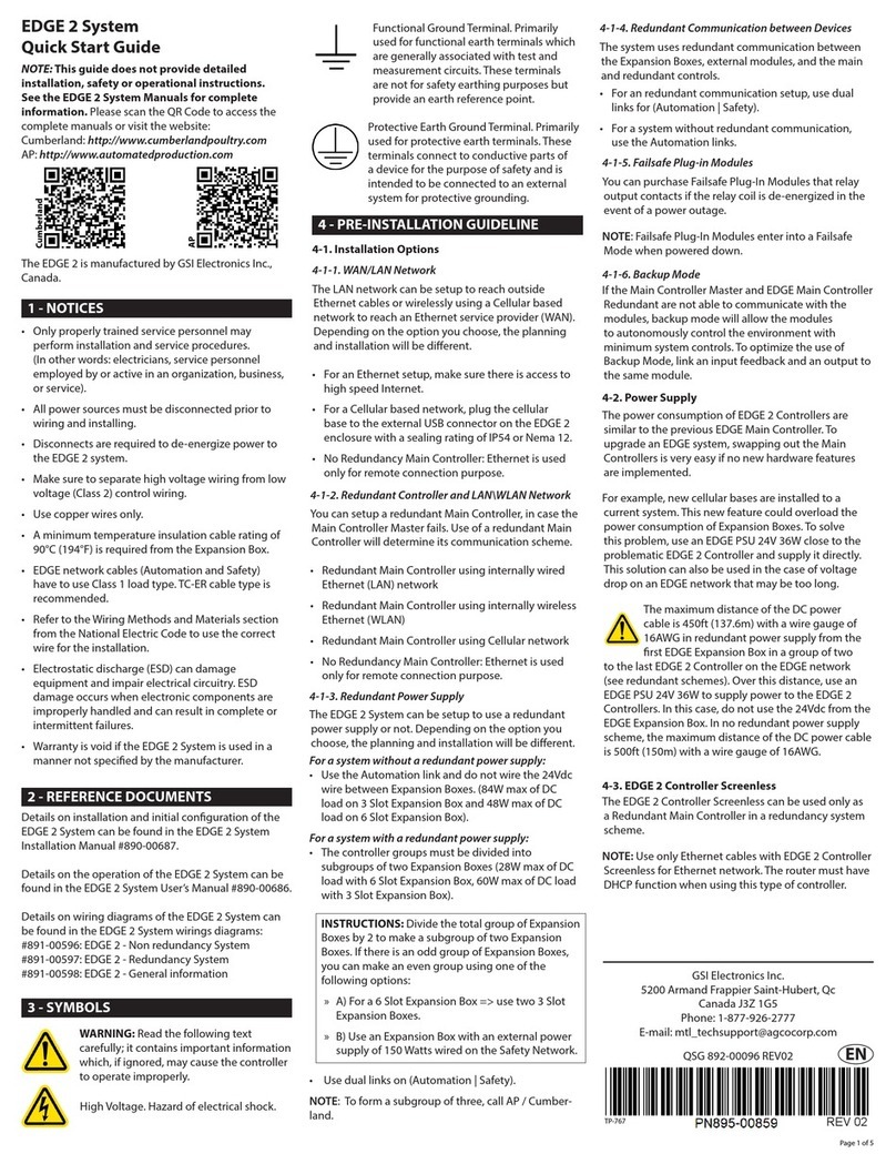 GSI Electronics EDGE 2 System quick start guide GSI Electronics EDGE 2 System quick start guide