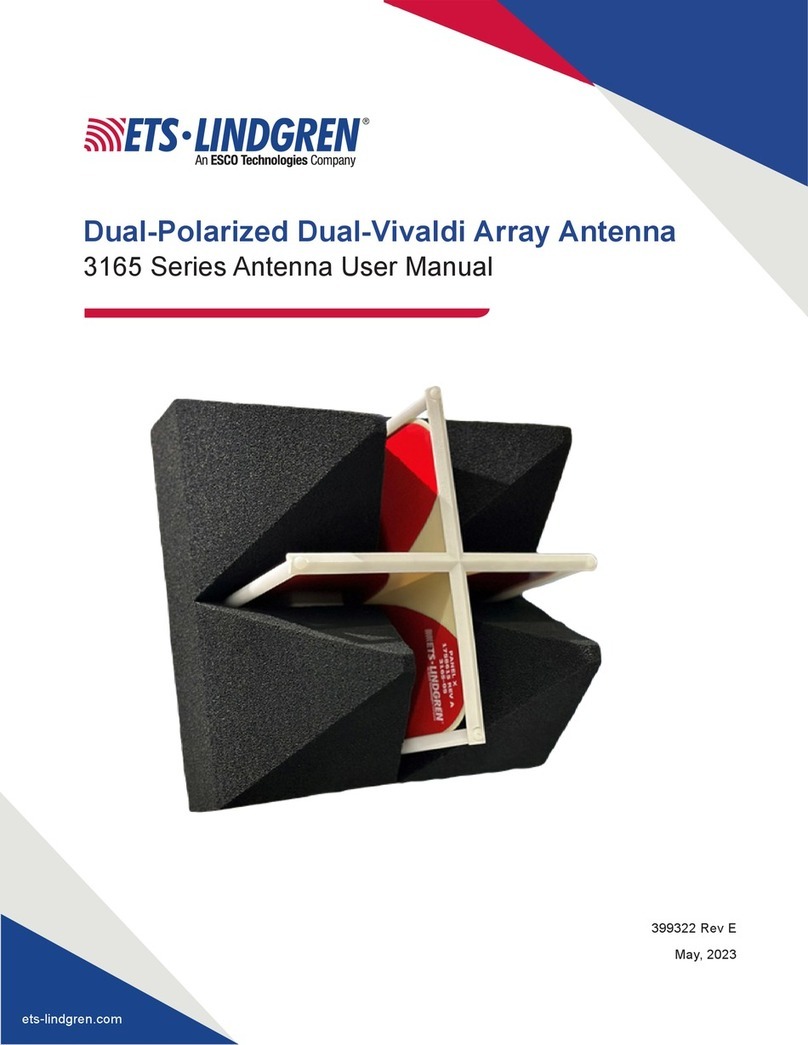 ESCO Technologies ETS-LINDGREN 3165 Series user manual