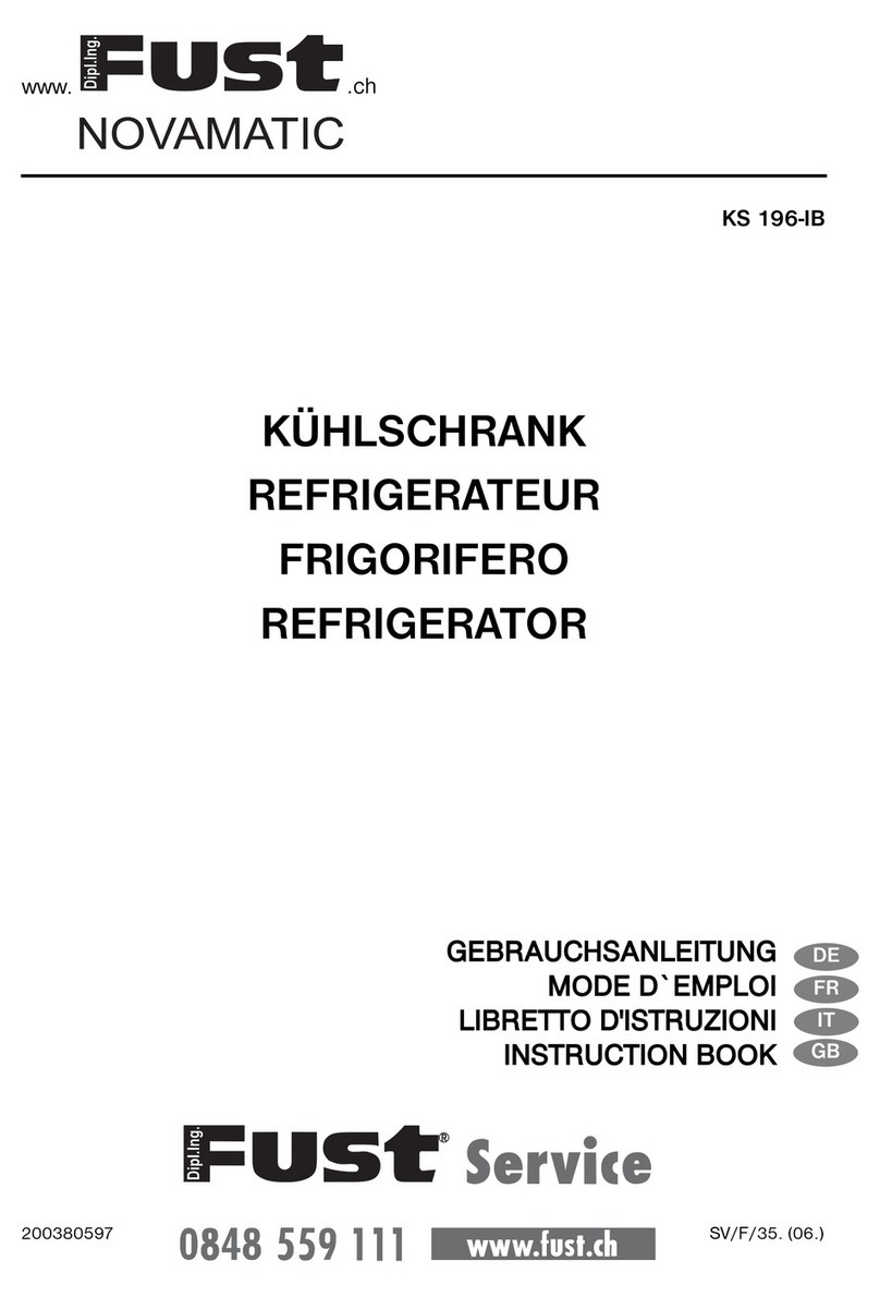 Fust NOVAMATIC KS 196-IB Instruction book