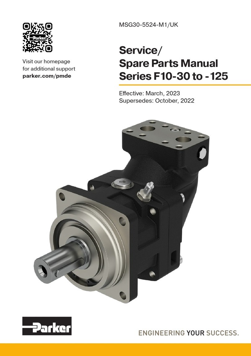 Parker F10 Series Service manual