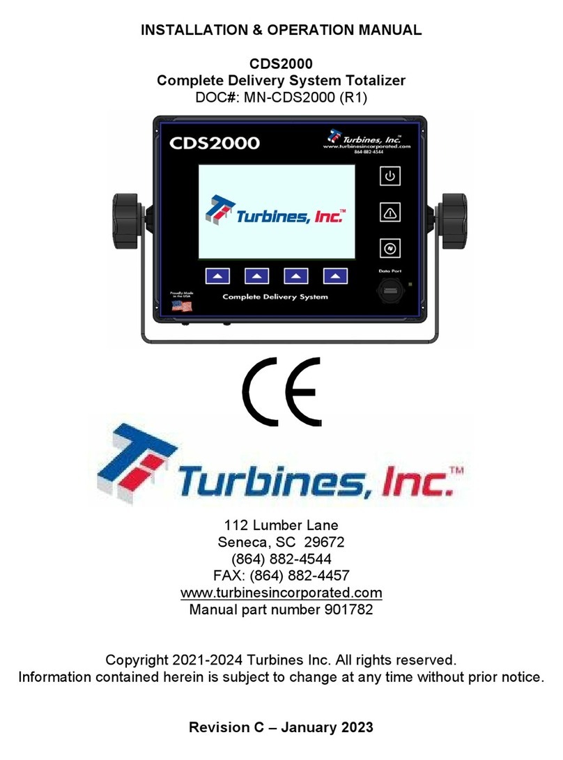 Turbines CDS2000 Installation & operation manual Turbines CDS2000 Installation & operation manual