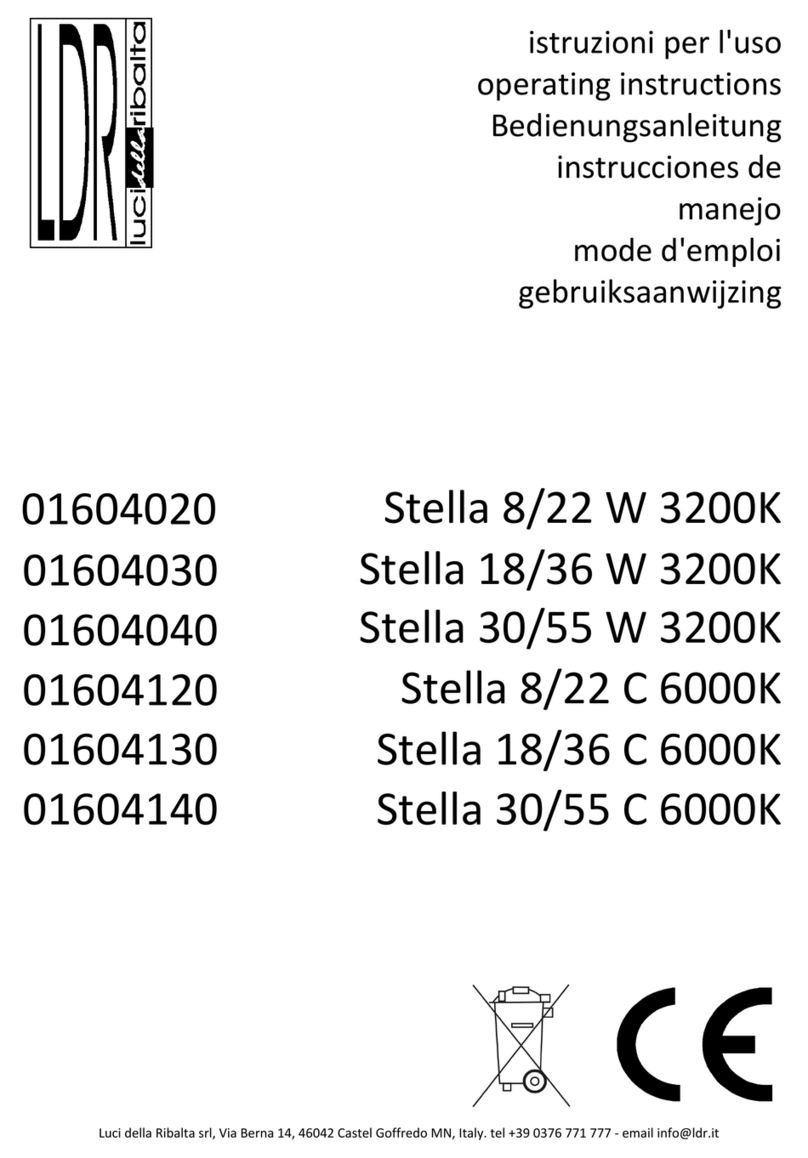 LDR Stella 8/22 W 3200K User manual