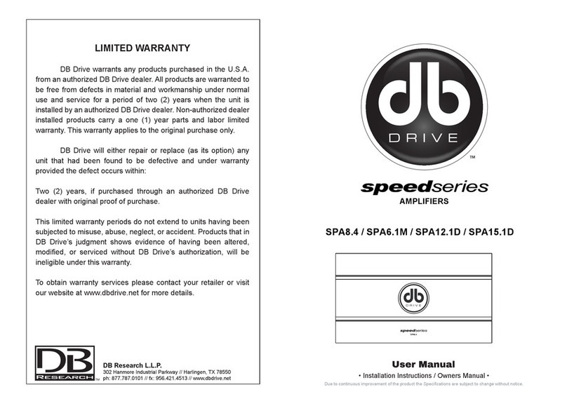 DB Research speed Series user manual
