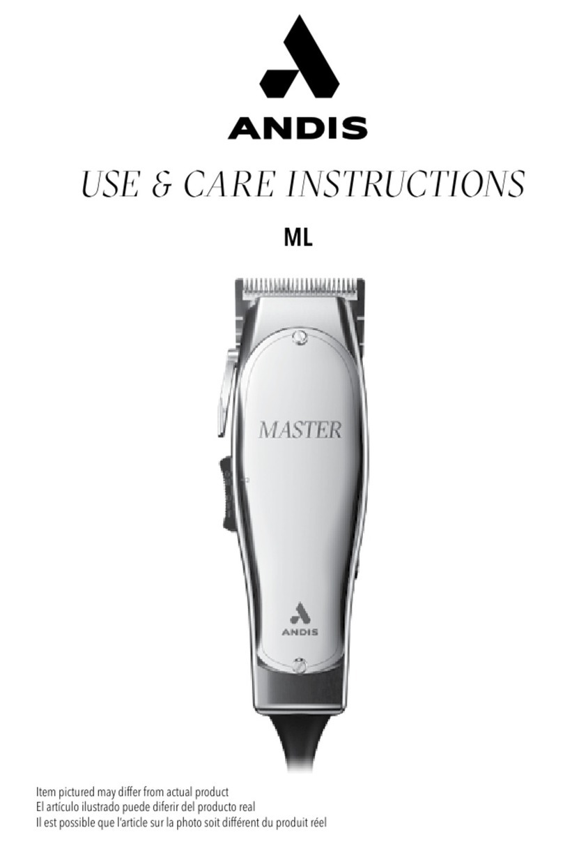 Andis ML Quick reference guide