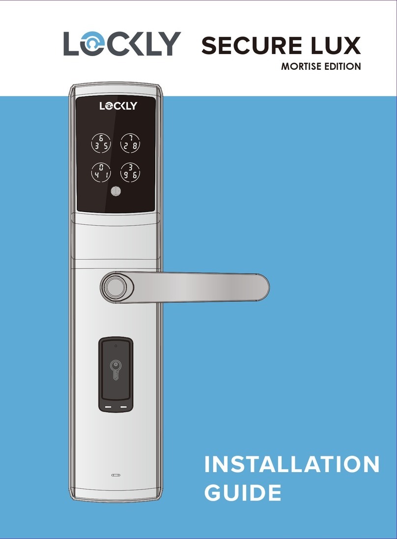 Lockly SECURE LUX MORTISE EDITION User manual