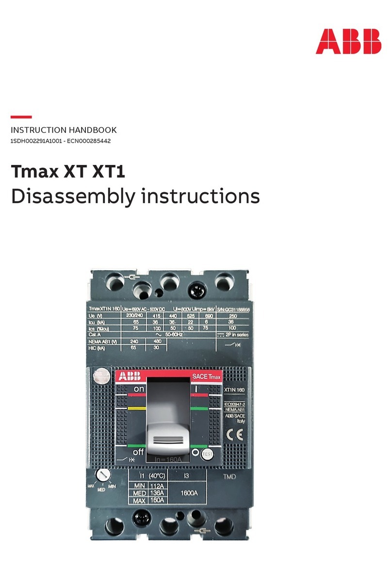ABB Tmax XT XT1 Disassembly instructions
