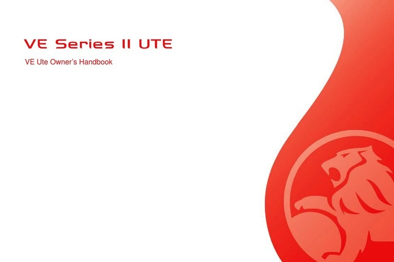 HOLDEN VE II UTE Series 2011 Owner's handbook