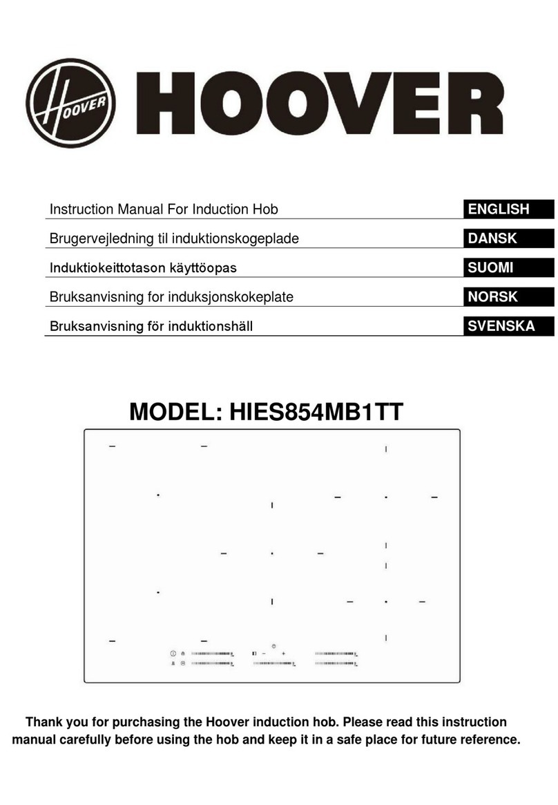 Hoover HIES854MB1TT User manual Hoover HIES854MB1TT User manual