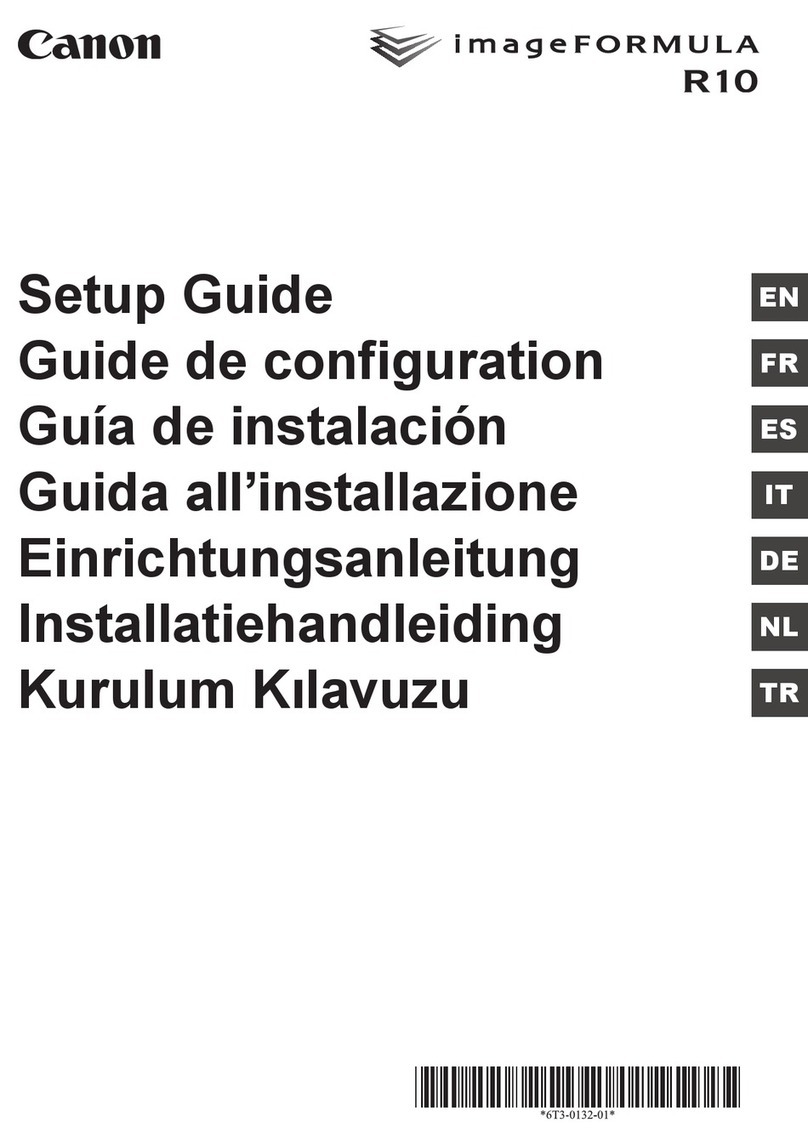 Canon ImageFormula R10 User manual