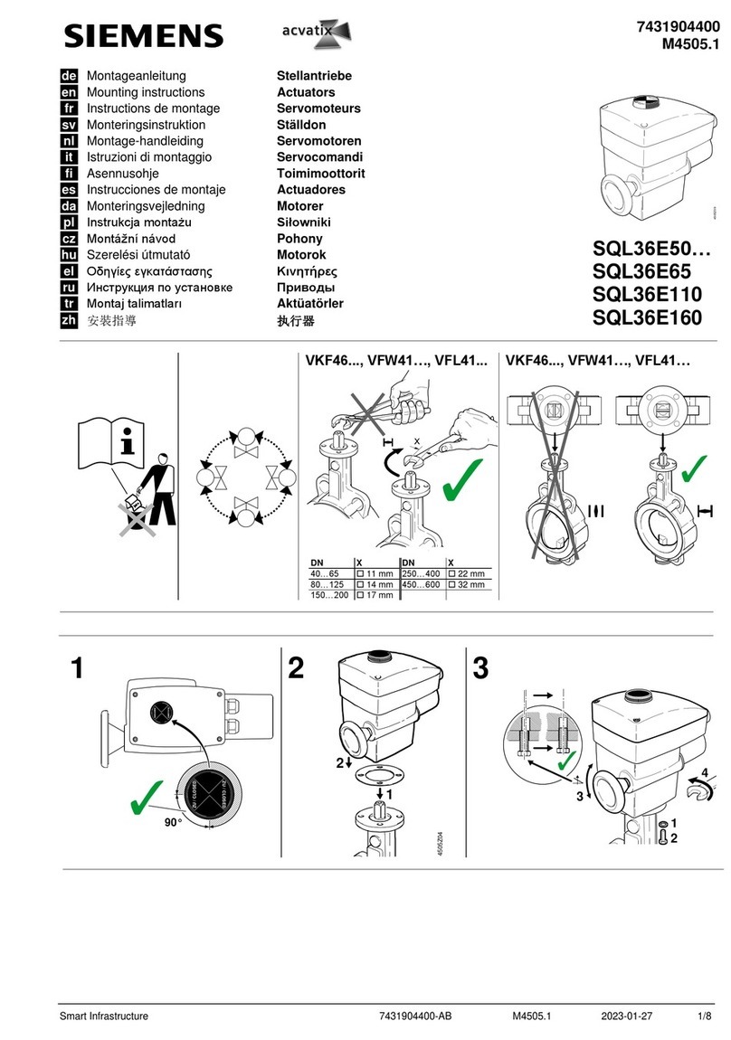 Siemens SQL36E65 User manual