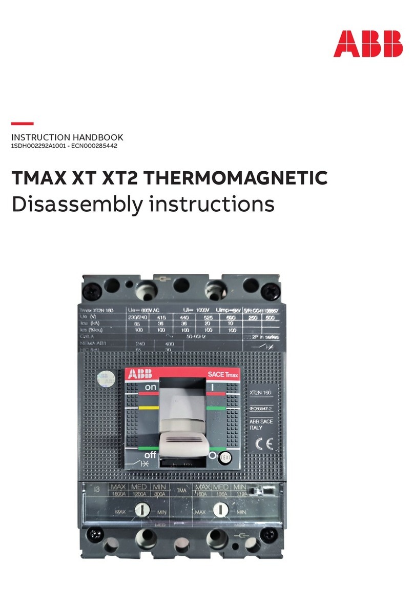 ABB TMAX XT XT2 THERMOMAGNETIC Installation instructions