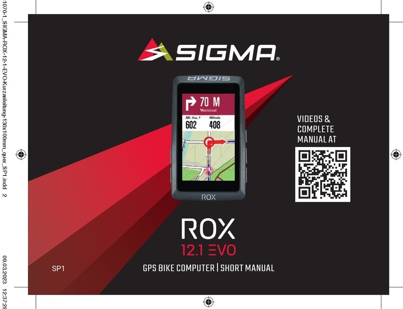 Sigma ROX 12.1 EVO Short manual