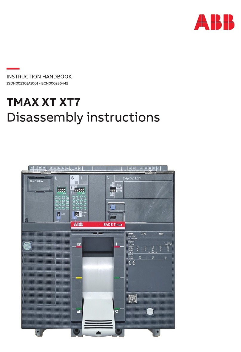ABB TMAX XT XT7 Disassembly instructions