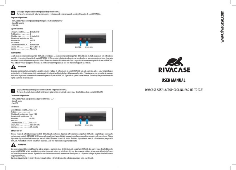 rivacase 5557 user manual