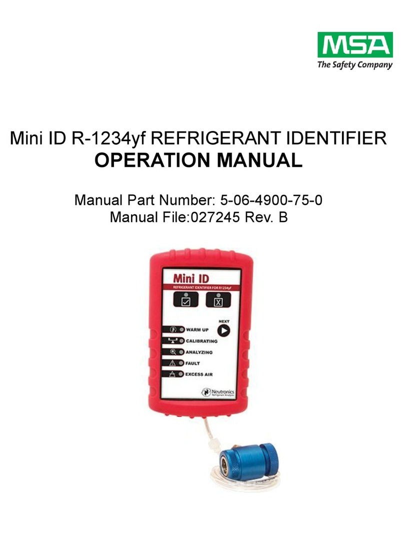 MSA Mini ID R-1234yf User manual