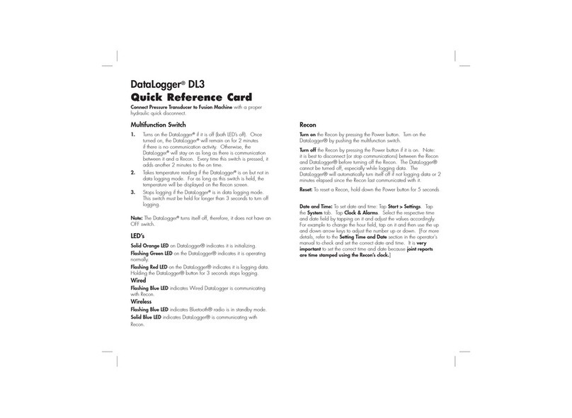 McElroy DataLogger DL3 Reference guide