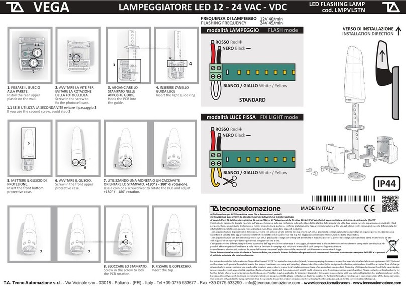 Vega LMPVL5TN User manual