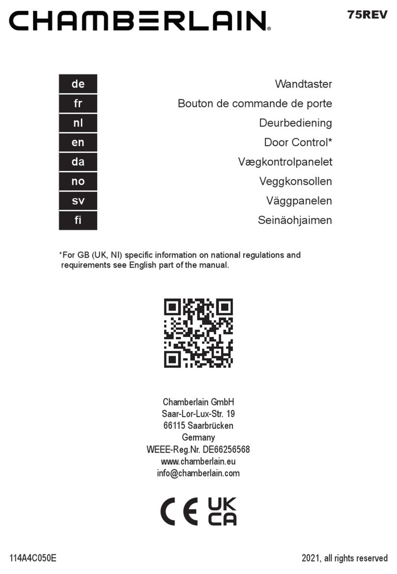 Chamberlain 75REV User manual