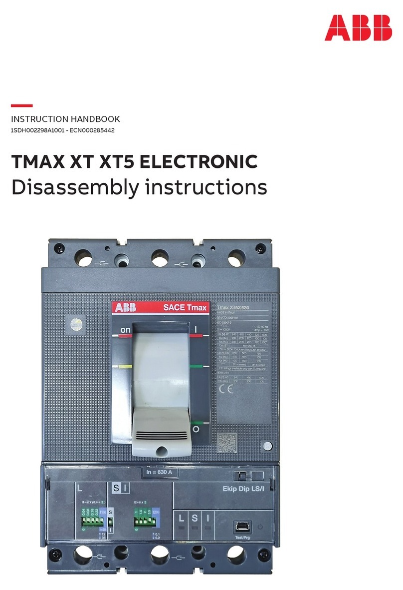 ABB Sace Tmax XT XT5 THERMOMAGNETIC Disassembly instructions