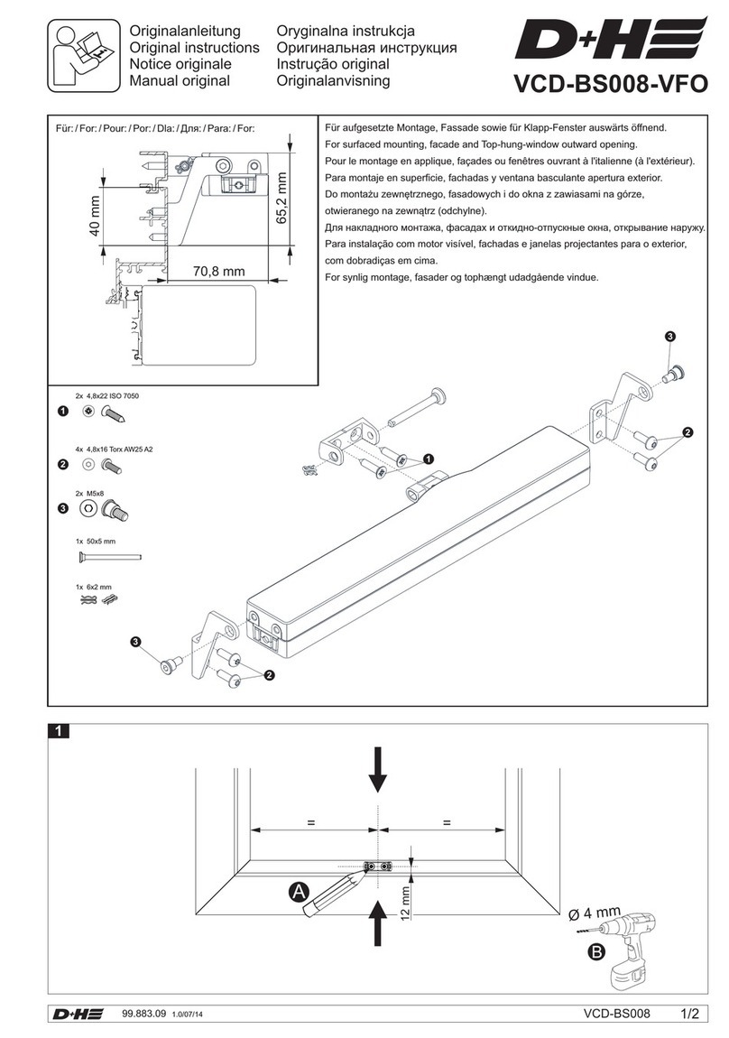 D+H VCD-BS008-VFO User manual