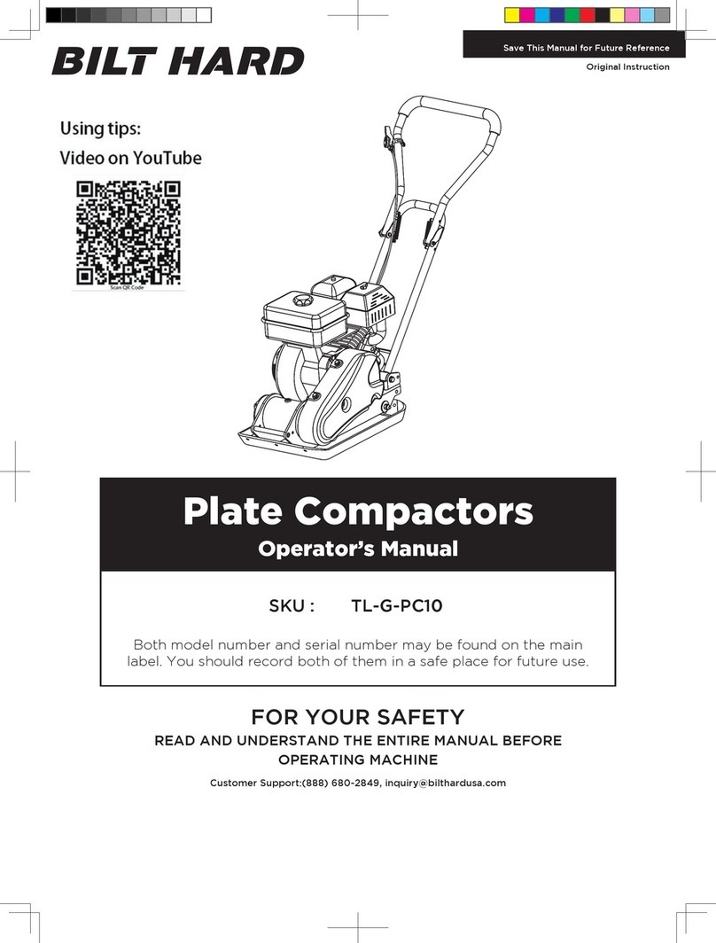 BILT HARD TL-G-PC10 Operator's manual