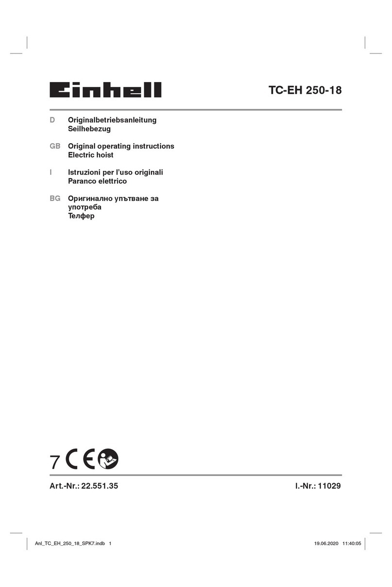 EINHELL TC-EH 250-18 operating instructions